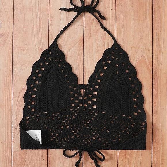 CROCHET HALTER TOP - Picture 3 of 6